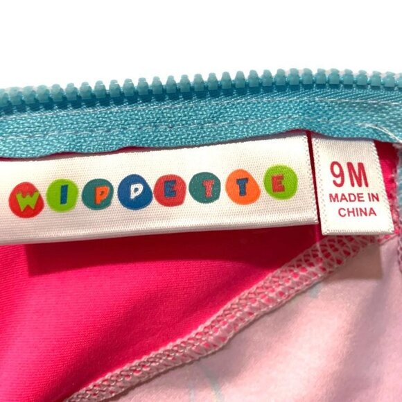 Wippette Baby Girl Swimwear Unicorn One-Piece Rashguard Swimsuit Pink - Picture 7 of 12